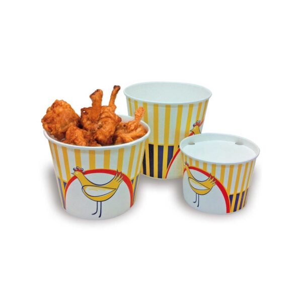 Pot bucket poulet pour poulet frits, tenders et nuggets