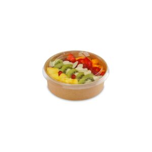 Salade de fruits dans un bol carton pokebowl en kraft brun