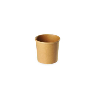 Petit pot à soupe en carton kraft