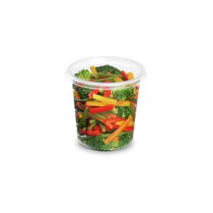 Salade dans un Pot à soupe rond en plastique tusipack
