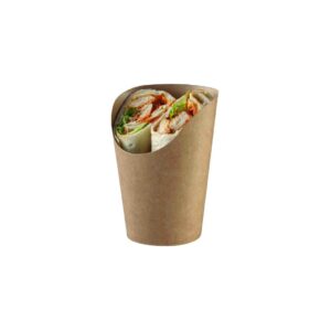 wrap legumes dans un pot en carton kraft