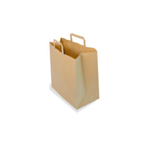 Grand sac cabas kraft pour les plateaux et les grosses commandes